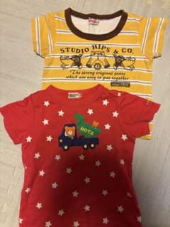 子供服 Tシャツ 2枚セット 100cm 、95cm 赤はミキハウスのサムネイル