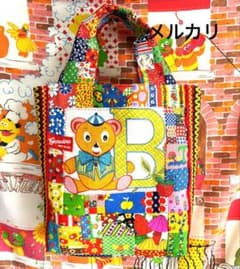 ハンドメイド❇ビンテージアニマルパッチワークバック - メルカリ