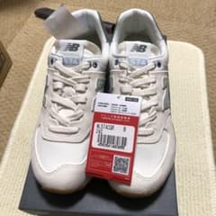 New Balance WL574 240 ホワイト/グレーのサムネイル
