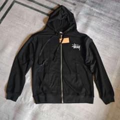 Stussy ジップアップ パーカー ブラックのサムネイル