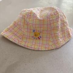 ミキハウス バケットハット イエロー・ピンク チェックのサムネイル