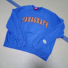 Paragraph トレーナー スウェット ブルー Paragraph パラグラフ スウェット ブルー - メルカリ