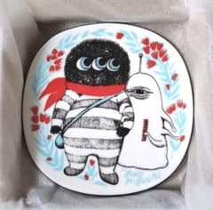 ヒグチユウコ 九谷焼 絵皿 Sちゃんとひとつめちゃん ボリス雑貨店