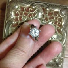 高品質 / 錆びにくい Silver950 / 指輪 ジルコニアのサムネイル
