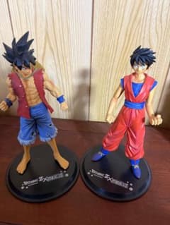 ドラゴンボールZ×ワンピース DX組立式フィギュア 悟空 ルフィ - メルカリ