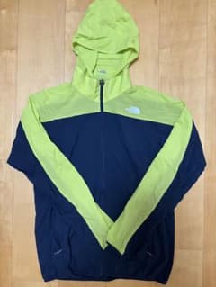 【美品】 ザ・ノースフェイス ナイロンジャケット Mサイズ ネイビー/ライムのサムネイル