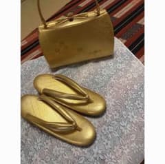 草履 バッグ セット ゴールド 和装小物のサムネイル