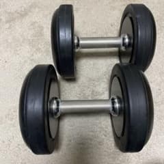 IVANKO 16kg ダンベル ゴム製 シャフト回転式 - メルカリ
