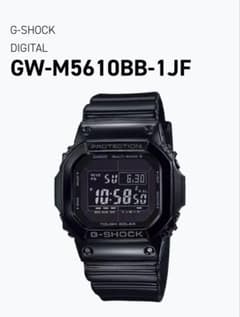 カシオ G-SHOCK グロッシーブラックシリーズ タフソーラー電波時計