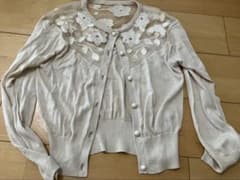 snidel カーディガン ベージュ 花柄刺繍のサムネイル