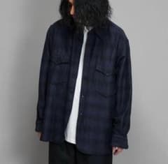 COMOLI 21aw ウールシルクチェックワークシャツ サイズ3 - メルカリ