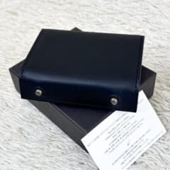 極美品】エムピウ ミッレフォッリエ 折り財布 ブラック 黒 MF2p25