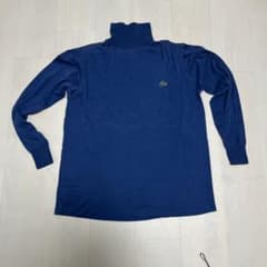 USA製 IZOD LACOSTE タートルネック 長袖 Tシャツ Ｌネイビーのサムネイル