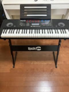 【お値下げ中】電子キーボード 初心者セット  ROCKJAM RJ761-SKのサムネイル