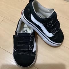 VANS キッズ スニーカー ブラック ベルクロのサムネイル