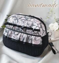 ハンドメイド＊リバティ アレキサンダーマーブル/ポーチ 78 底板付き