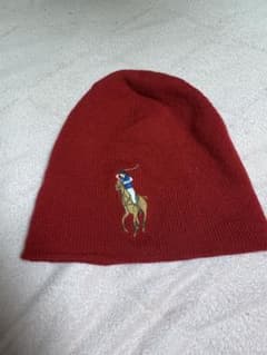 Polo Ralph Lauren ビックポニー ニット帽 レッド ビーニーのサムネイル