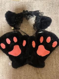 ♡様専用 黒猫 カチューシャ 文化祭 猫の手のサムネイル
