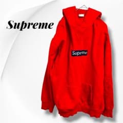 超人気】シュプリーム ボックスロゴ パーカー 赤 Supreme USA製 - メルカリ