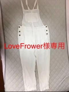 白　サロペット オーバーオールのサムネイル