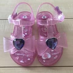 ボンボンリボン　サンリオ　クリアサンダル　ピンク　15㎝のサムネイル