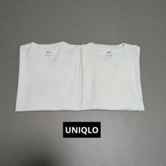 UNIQLO エアリズムコットンUVカットクルーネック Ｔ M 2枚セットのサムネイル