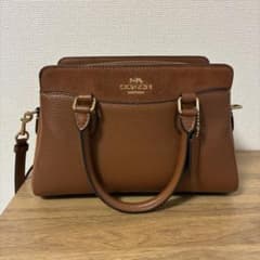 コーチ ダーシー 2way ショルダーバッグ レザー スエード ブラウン 