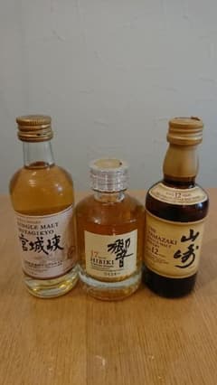 響17、山崎12、宮城峡、50㍉リットルのサムネイル