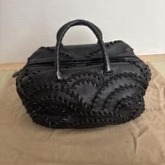 【美品】Bottega Venetaブラックレザー ハンドバッグのサムネイル