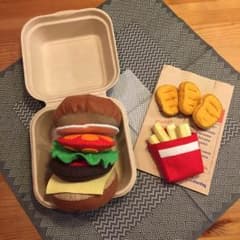 ハンドメイド フエルト ハンバーガーセットのサムネイル