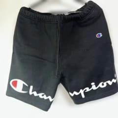 Champion Supreme コラボ ブラックショートパンツ Sのサムネイル