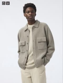 UNIQLO ユニクロ　ラムニットジャケットのサムネイル