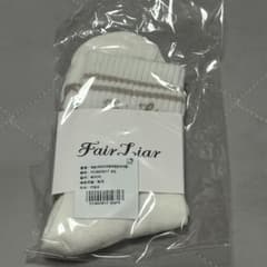 Fair Liar ソックス ベージュ ホワイト