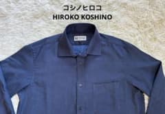HIROKO KOSHINO ヒロココシノ ネイビー 長袖ドレスシャツ L - メルカリ