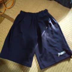 ASICS ネイビー パンツ 汚れありのサムネイル