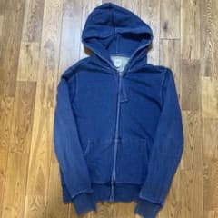 GAP ジップアップパーカー インディゴブルー XSのサムネイル
