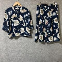 KOSHINOmadam スカートセットアップ ネイビー 花柄 - メルカリ
