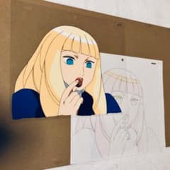 セル画 ディアナ・ソレル アップ 食べる ターンエーガンダム 