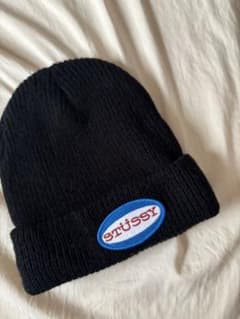 stüssy ニット帽 黒のサムネイル