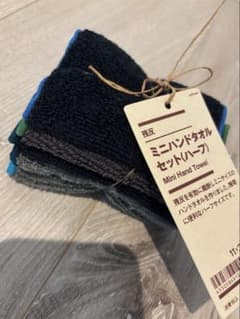 限定完売品⭐︎無印良品 ミニハンドタオルセット 11×22cm 5枚組のサムネイル