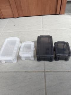 ミニコンテナボックス 黒×17 クリア×43 ミニ黒、クリア×各1 飼育ケースのサムネイル