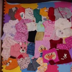 90 女の子 まとめ売り 26着 新品 訳有 used品 アンパンマン 有のサムネイル
