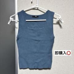 レディース タンクトップ 青のサムネイル