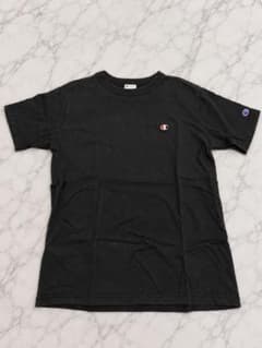 Champion チャンピオン Tシャツ 黒 S ワンポイントロゴ 刺繍 半袖のサムネイル