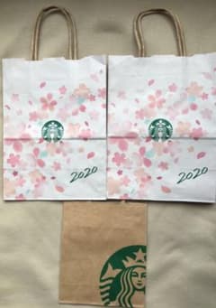 【まとめ値引OK】starbucks 桜　スタバ　限定　紙袋のサムネイル