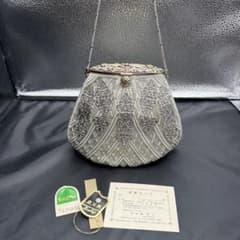 A22/【皇室御用達】ヴィンテージLumy ルミーはしもと ビーズ刺繍バッグ