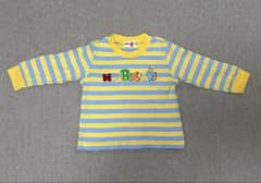 ミキハウス ホットビスケッツ 長袖Tシャツ 80cm ボーダーのサムネイル