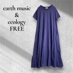 earth music&ecology F 반소매 롱 네이비