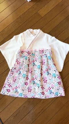 女の子 袴ロンパース 90cmのサムネイル