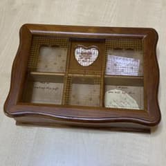 ジュエリーボックス 鏡付き 小物入れ オルゴール 木製のサムネイル